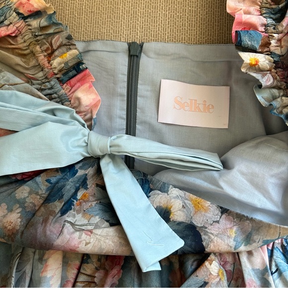 Selkie x FP The Chateau Paper Buttercream Mini Cotton Dress - Picture 6 of 10